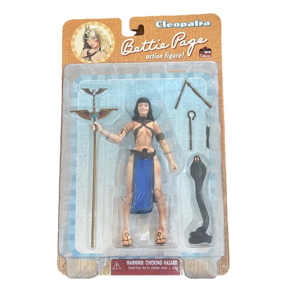 RARE NEW SEALED 2004 Dark Horse Deluxe 7" Bettie Page Cleopatra Action Figure